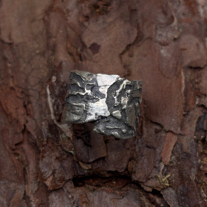 Tree Bark Gallery Ring .3