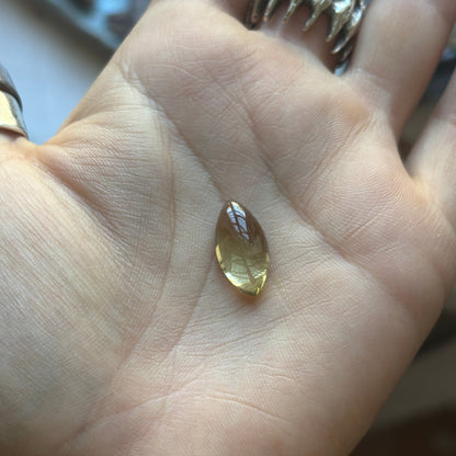 Lime Quartz Cabochon Marquise