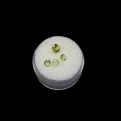 Peridot Faceted Rounds