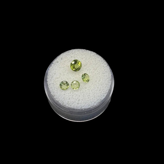 Peridot Faceted Rounds