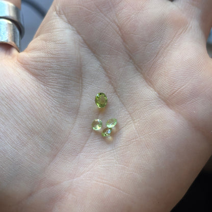 Peridot Faceted Rounds