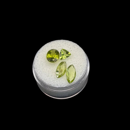 Peridot Faceted Oval/Trilliant/Marquise