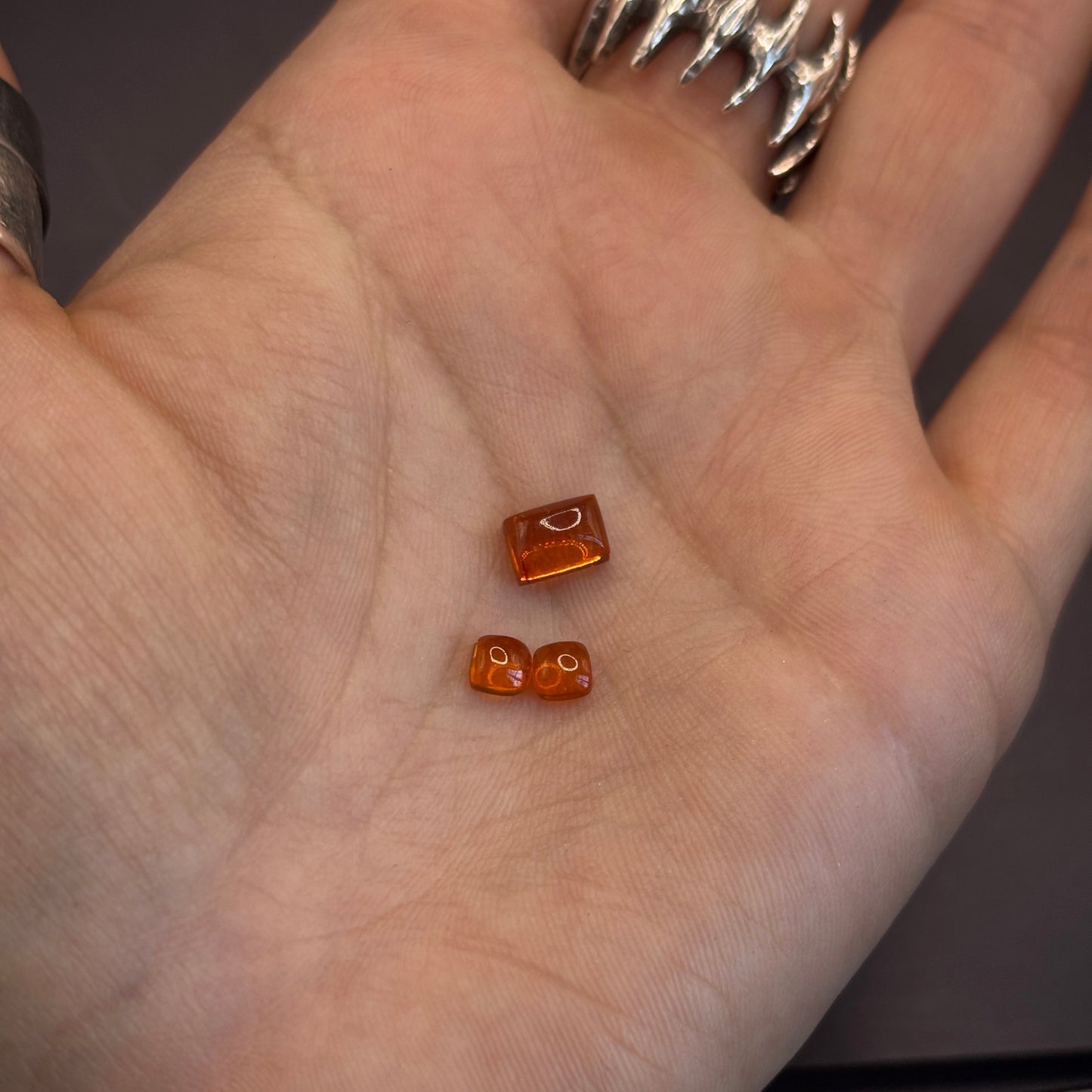 Amber Cabochon Rectangle/Square
