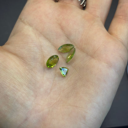 Peridot Faceted Oval/Trilliant/Marquise
