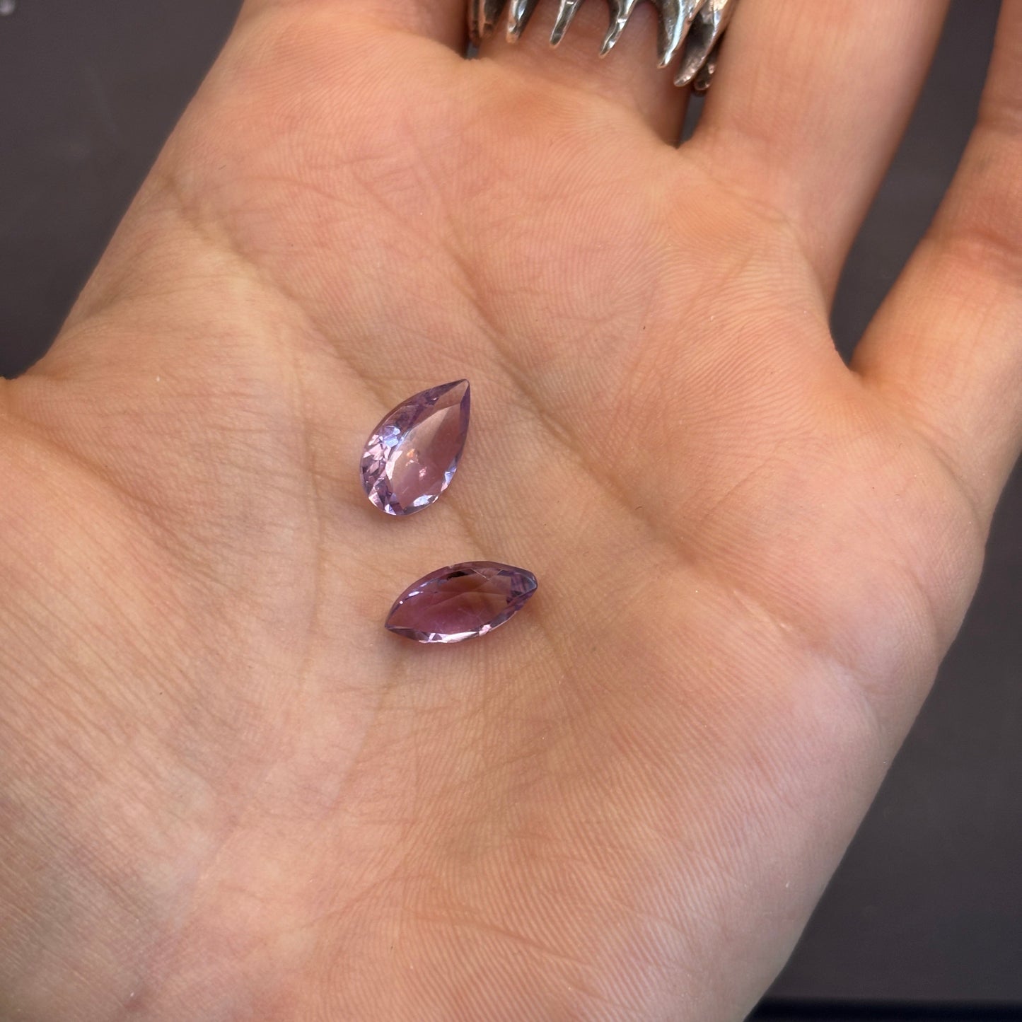 Amethyst Faceted Tear/Marquise