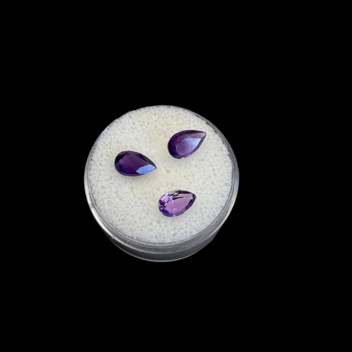 Amethyst Faceted Drops