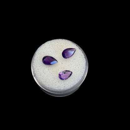 Amethyst Faceted Drops