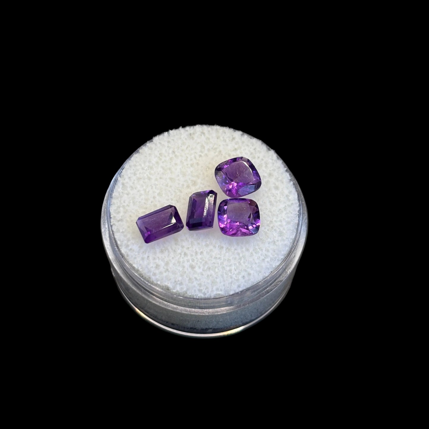 Amethyst Faceted Rectangles/Square Cushions