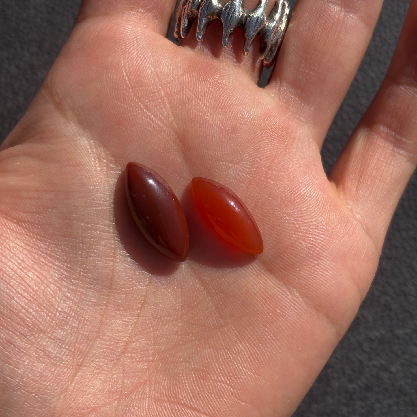 Carnelians Cabochons Marquise
