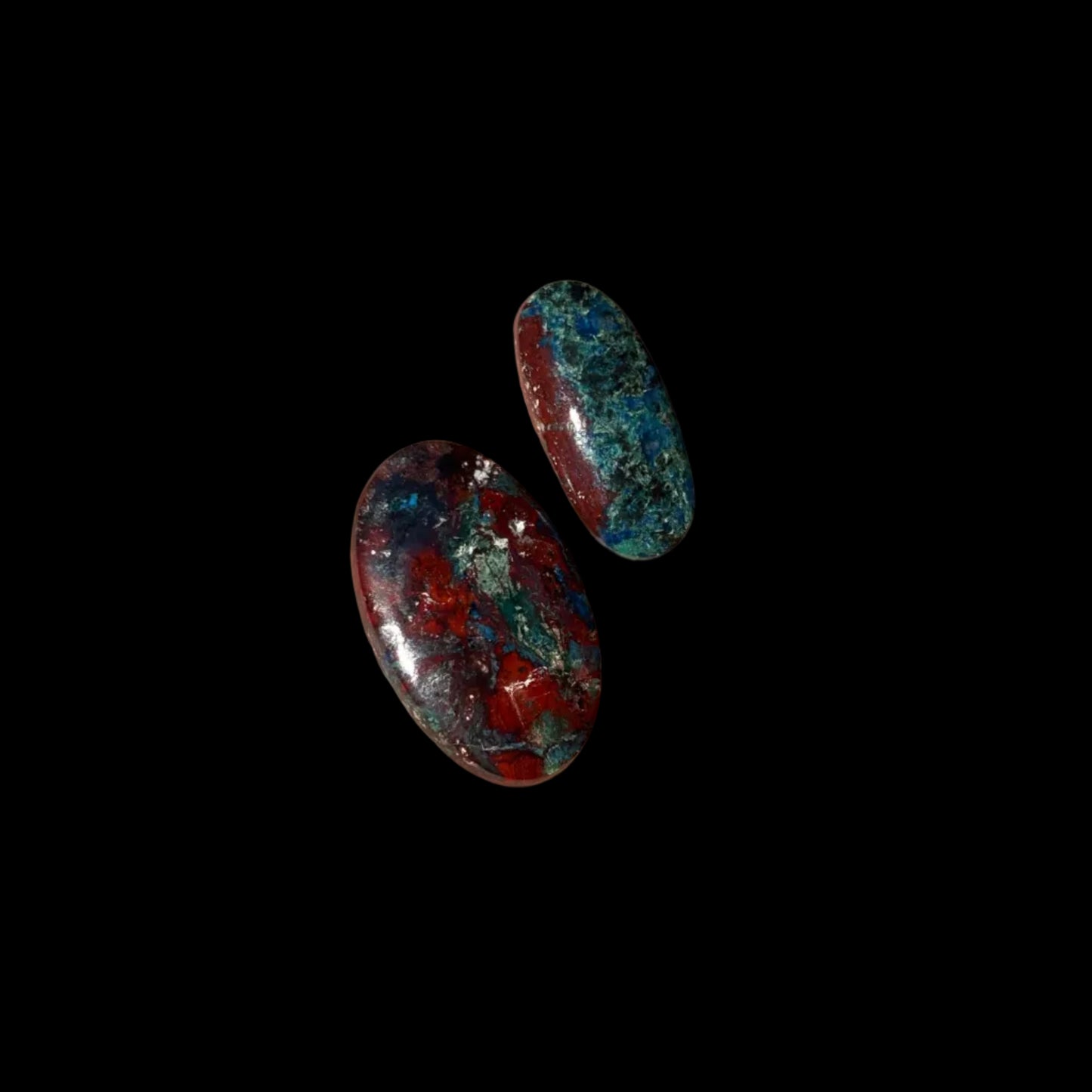 Blood Chrysocolla Cabochons