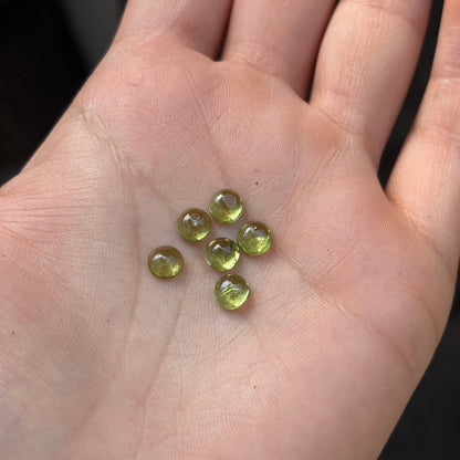 Peridot Cabochon Rounds