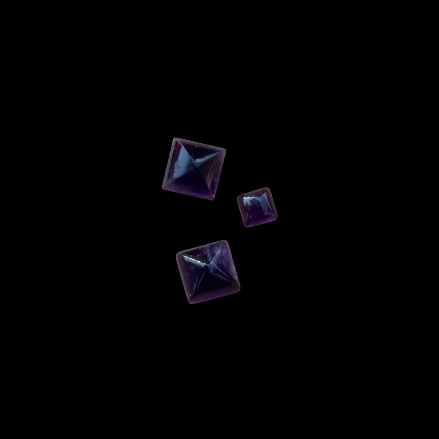 Amethyst Cabochon Squares