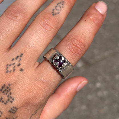 Pochote Band Thin Onyx / Silver