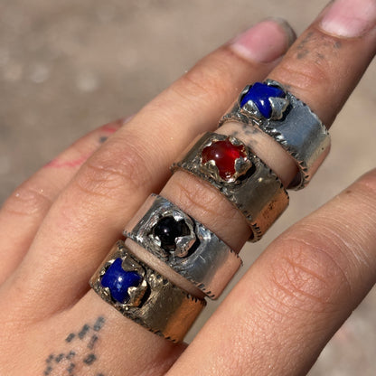 Pochote Band Thin Onyx / Silver