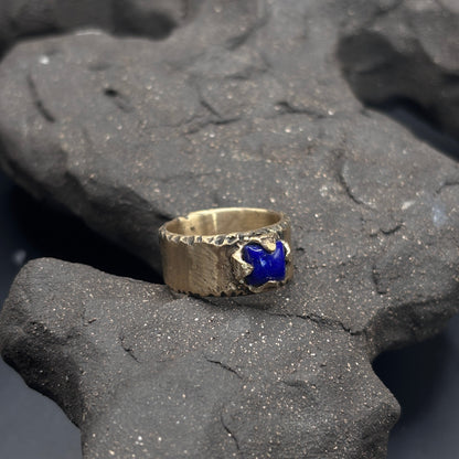 Pochote Band Thin x Lapis Lazuli / Bronze
