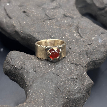 Pochote Band Thin x Carnelian / Bronze