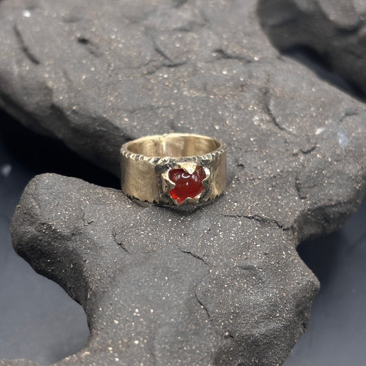 Pochote Band Thin x Carnelian / Bronze