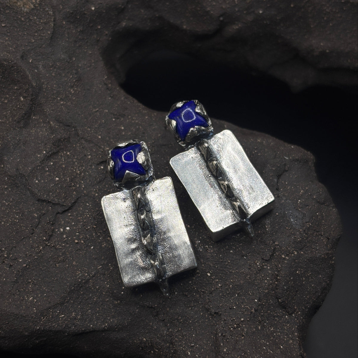 Pochote x Lapis Earrings