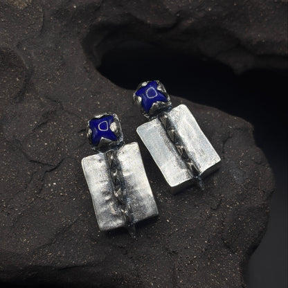 Pochote x Lapis Earrings